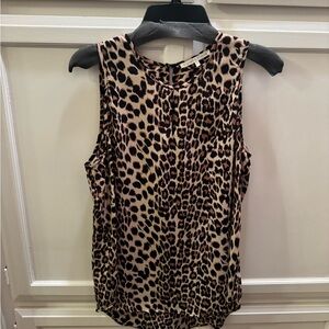 Leopard Print Sleeveless Top
